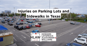 Texas parking lot and sidewalk injury — premises liability law explained