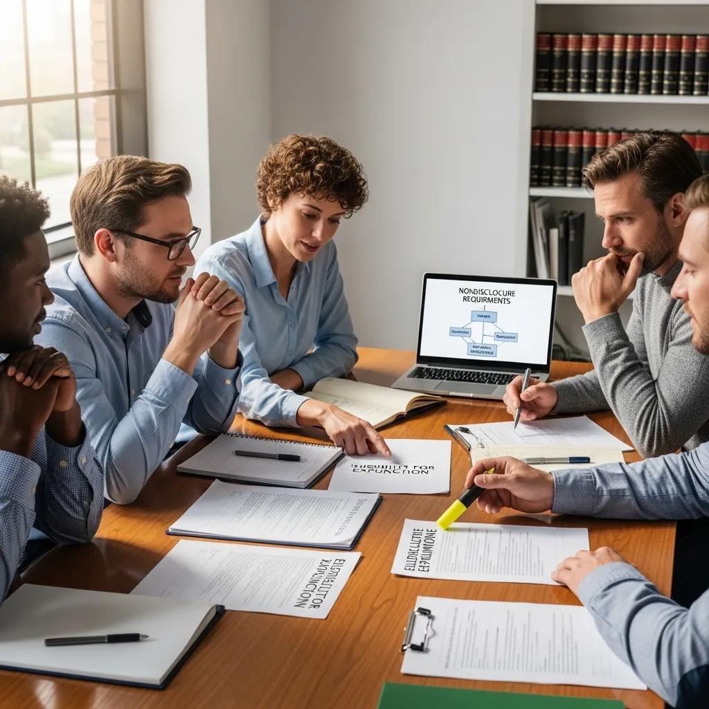 Group discussion on eligibility requirements for expunction and nondisclosure